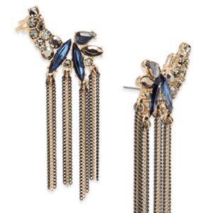 Inc International Concepts Gold-Tone Stone & Chain Dangly Ear Climbers 3 for $10